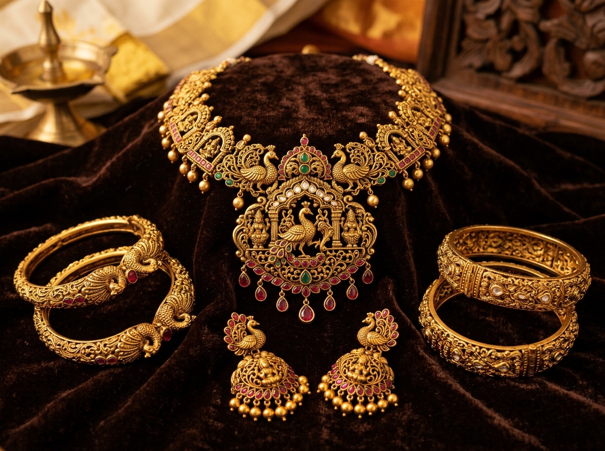Traditional antique gold jewellery — GJS Jewellers craftsmanship